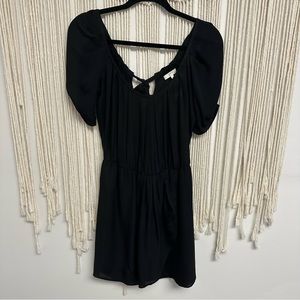 Joie black silk dress